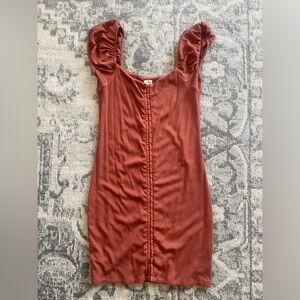 Wilfred ribbed bodycon dress